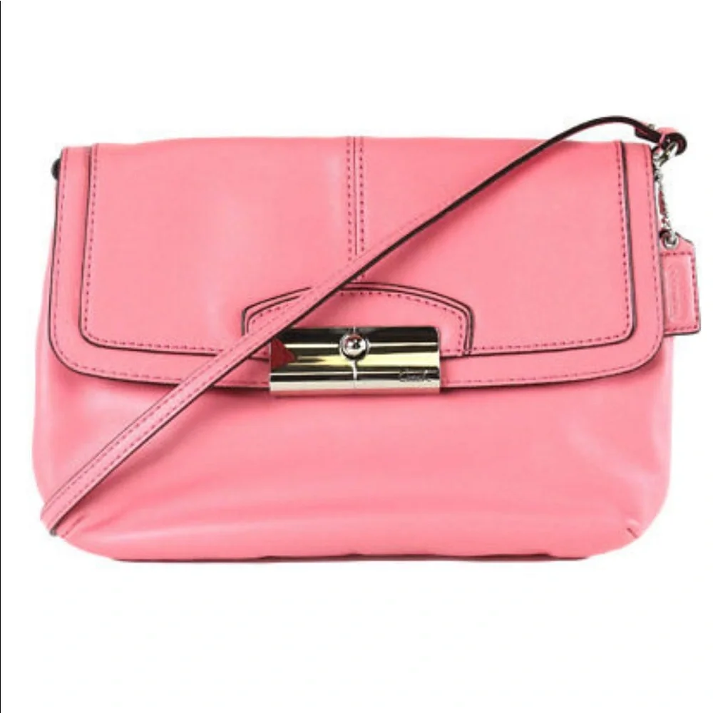 Coach 48986 Kristin Genuine Leather Flap Wristlet